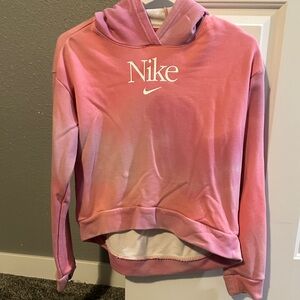 Nike Gradient Crop Pink Hoodie